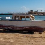 hurghada, vacation, boat, water, nature, red sea, egypt, white, old, desert