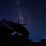 Captivating view of the Milky Way exploring the night sky above Marsa Alam, Egypt.